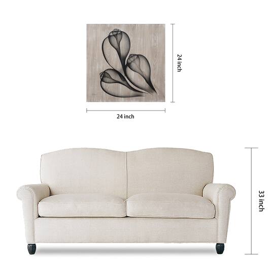 Empire Art Direct Frassino De Arte Legno 24" x 24" Coastal Serenity II Printed Hand Finished Ash Wood Wall Art